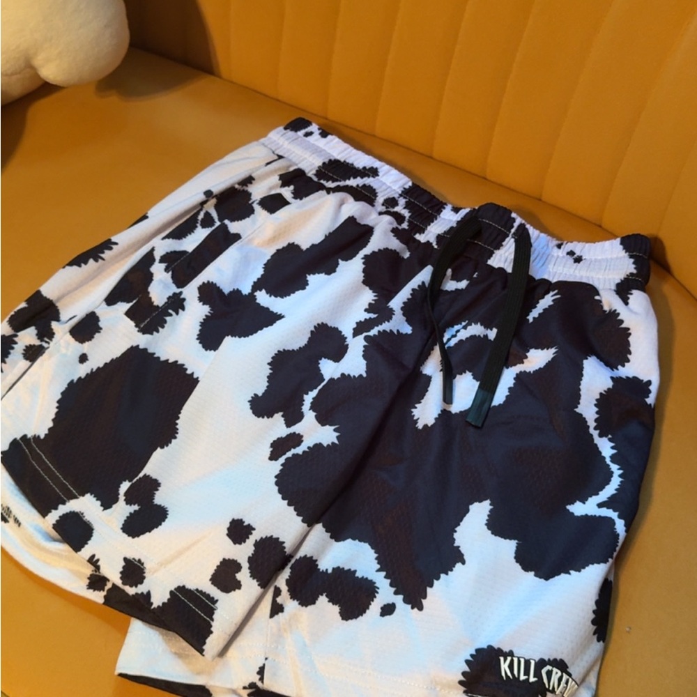 Kill Crew Black and White Athletic Shorts